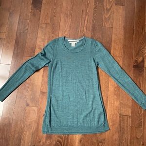 Max Studio, light tunic sweater in teal, M